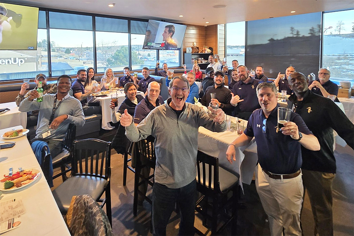 Red River CEO Anthony Christie and Invictus President Jamie Navarro Visit Colorado Team